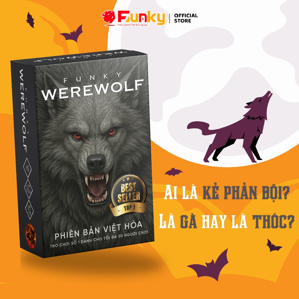 Bộ Bài Ma Sói Deluxe Bản Việt Hóa Đầy Đủ Các Nhân Vật, Board Game Vui Nhộn Cho Nhóm Bạn Bè Phù Hợp Với Mọi Lứa Tuổi