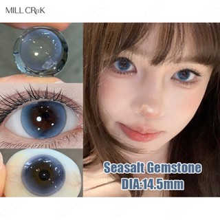  1 Cặp Lens Mill Creek 14.5mm Kính áp tròng màu nâu xanh xám Ống kính mềm Thời gian sử dụng 6-12 tháng 