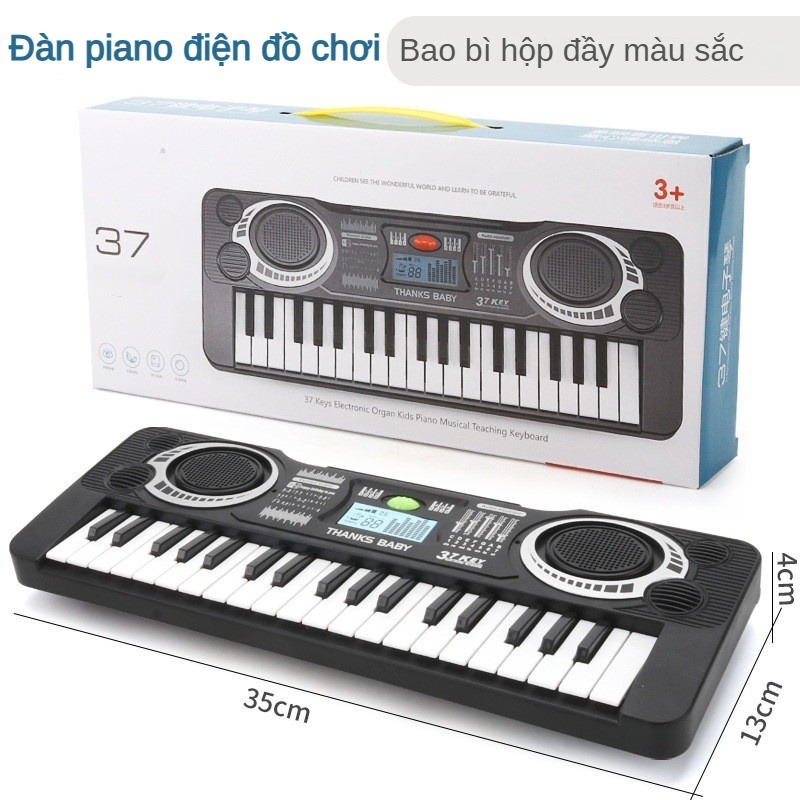Trẻ em Piano điện với Microphone 37 phím Similar Piano Key, môi trường âm nhạc đa chức năng