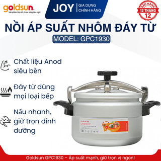 Nồi Áp Suất GOLDSUN GPC1930 Nhôm Anod Cao Cấp đáy từ – Hầm Xương, Nấu Cháo Cực Nhanh