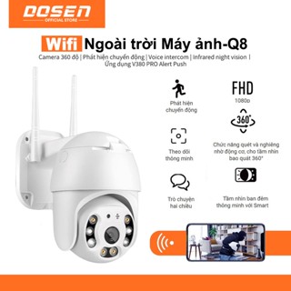 DOSEN Q8 Camera ngoài trời An Ninh CCTV V380 Pro 360 Độ 1080P FHD WiFi IP-IP66 IR Chống Nước 