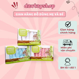 Khăn Sữa Mipbi 100% Sợi Tre - Khăn Sữa Cho Bé - Hộp 6 Khăn - Kích Thước 30x30cm