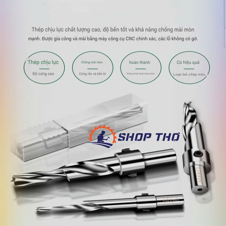 Mũi khoan thép gió 2 tầng , mũi khoan tầng, mũi khoan bậc HSS