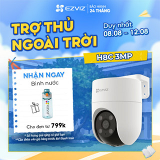 Camera EZVIZ  H8C 3MP SIM 4G Ngoài Trời, Báo Động Đàm Thoại 2 Chiều, Màu Ban Đêm, Báo động còi hú và đèn chóp