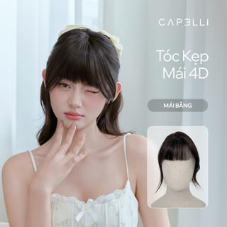  Tóc Kẹp Mái Bằng 4D CAPELLI Premium Da Đầu Silicon Dệt Thủ Công Từ Tóc Thật 