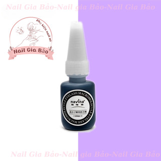 Keo Dán Lông Mi Giả Navina Khô Nhanh Mùi Siêu Dính 15ml - Chai Keo Nối Mi Navina Chính Hãng ( Gia Bảo )