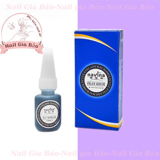 Keo Dán Lông Mi Giả Navina Khô Nhanh Mùi Siêu Dính 15ml - Chai Keo Nối Mi Navina Chính Hãng ( Gia Bảo )