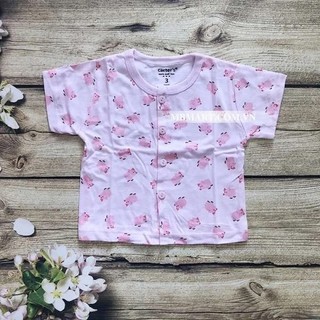 Áo Cộc Carter Cài Vai/Cúc giữa Cho Bé vải cotton mềm, giữ ấm cổ cho bé khi nằm phòng điều hòa