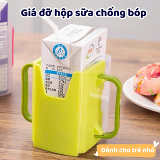 (có quà) Khay đựng sữa hộp có quai cầm giúp bé tự uống sữa hộp dễ dàng