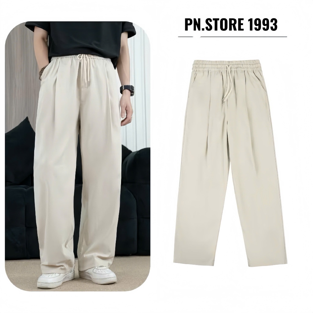 Quần Vải Ống Rộng Kaki Dù PN Store 1993 Nam Nữ Phong Cách Hàn Quốc, Mềm Mát, Thoải Mái | BigBuy360 - bigbuy360.vn