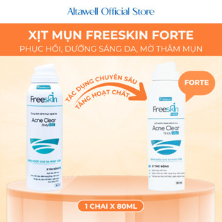  Xịt Mụn Lưng Viêm Nang Lông Freeskin Forte 80ml Hỗ Trợ Giảm Mụn Cơ Thể Hạn Chế Thâm Sau Mụn Viêm Nang Lông 