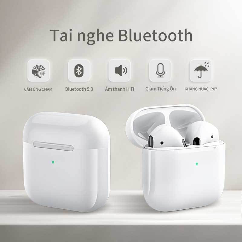 Tai Nghe Bluetooth 5.3 Không Dây Mini PPro4 Tws chống nước, chống ồn, chơi game âm thanh sống động