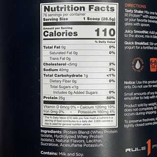 Gói 1Kg Dùng Thử Rule One Protein Bột Sữa