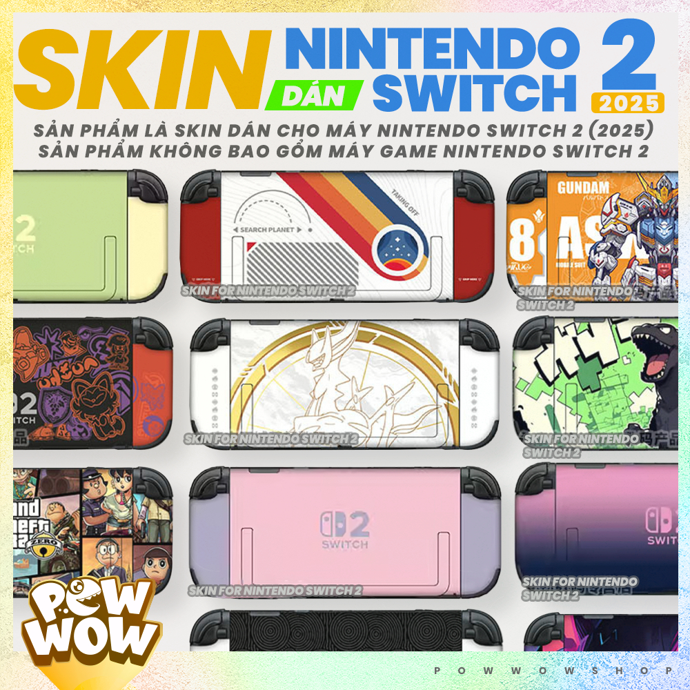 SWITCH2 Skin Decal Dán Trang Trí DIY Dành Cho Máy Game Nintendo Switch 2 New 2025 Phong Cách Anime M