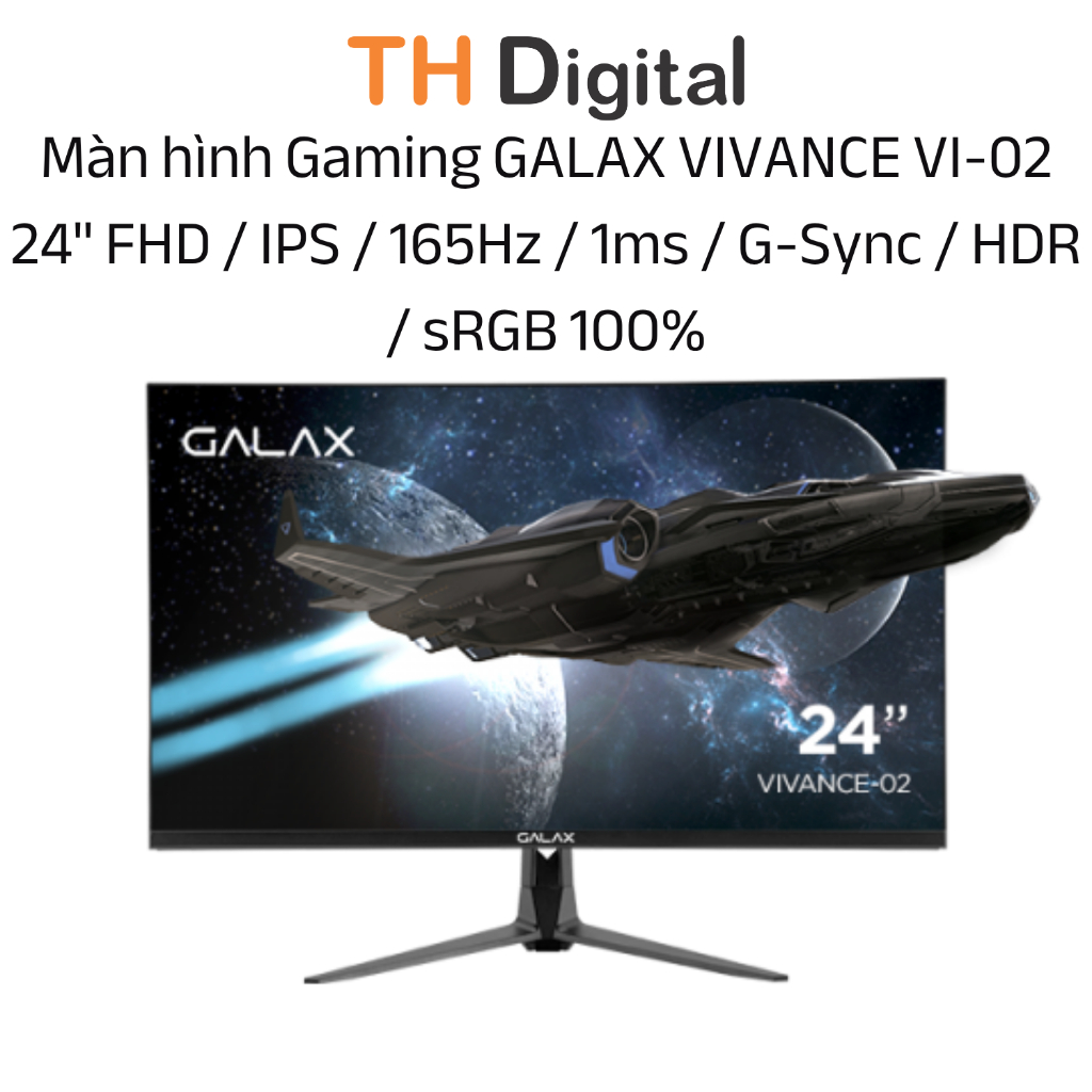 Màn hình Gaming GALAX VIVANCE VI-02 24" FHD / IPS / 165Hz / 1ms / G-Sync Compatible / HDR / sRGB 100