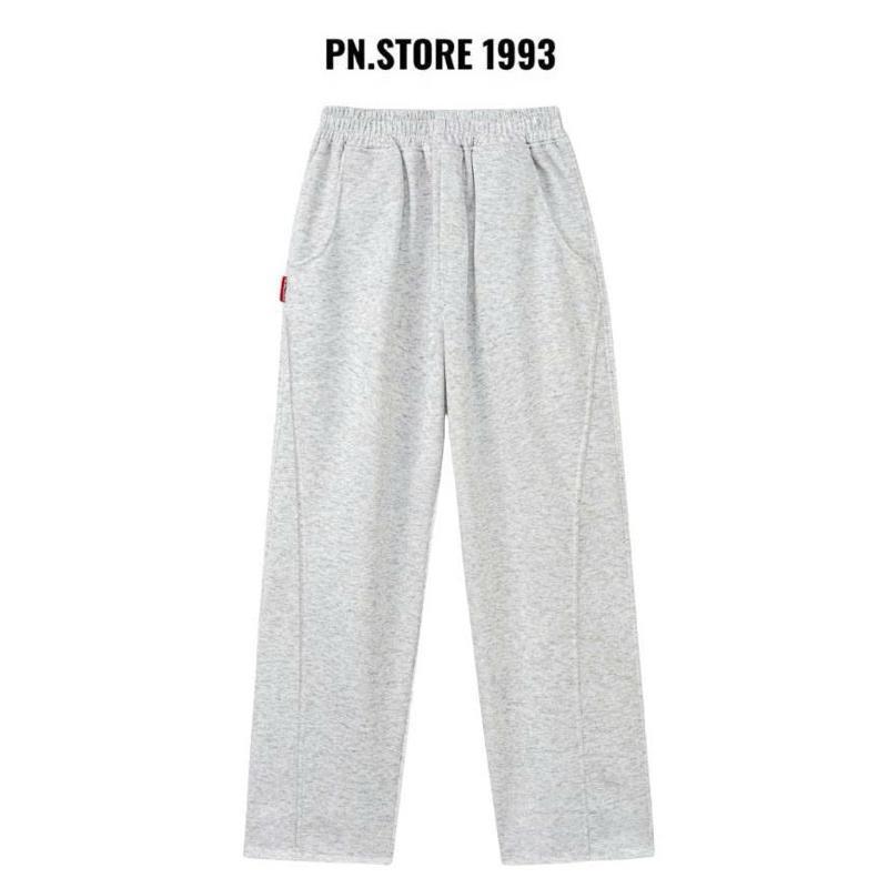 Quần Dài Form Rộng PN.Store1993 vải nỉ 2da Track Pants Unisex Nam Nữ Local Brand Đứng Form Co Giãn Tốt - Menswear Đen | BigBuy360 - bigbuy360.vn