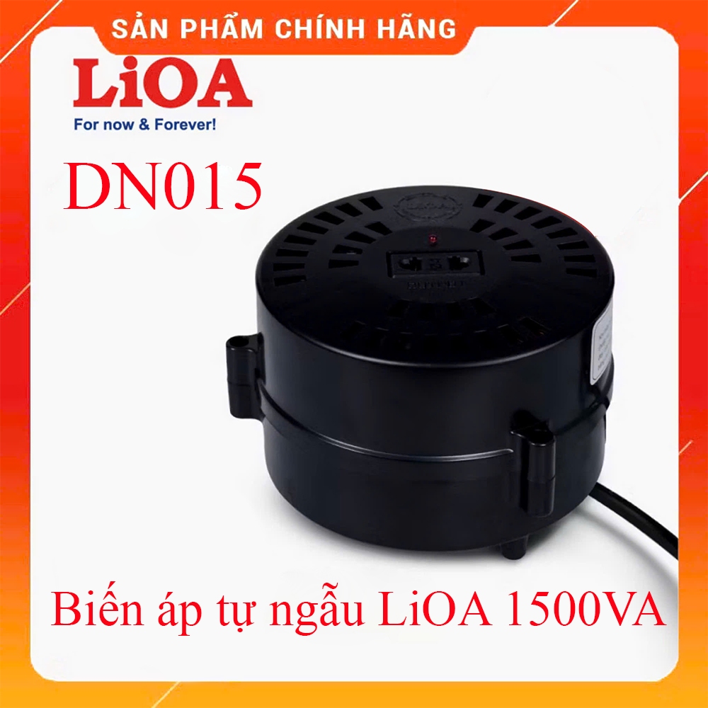 Biến áp tự ngẫu LiOA 1500VA DN015 - Bộ đổi nguồn điện 220V sang 100V 110V 120V