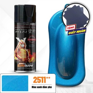  Sơn Xịt Màu Xanh Nước Biển Ánh Kim 2511 Samurai 400ml Chất Lượng Cao Độ Bóng Cao Dễ Sử Dụng Cho Xe Máy 