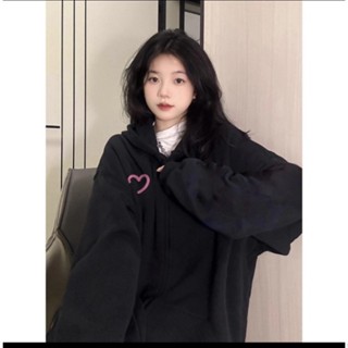 Áo Hoodie Zip Đôi Nam Nữ Form Rộng In Nửa Trái Tim Phong Cách Đơn Giản , Chất Liệu Nỉ Bông Dày Dặn Ấm Áp P3 MAGIC BEE