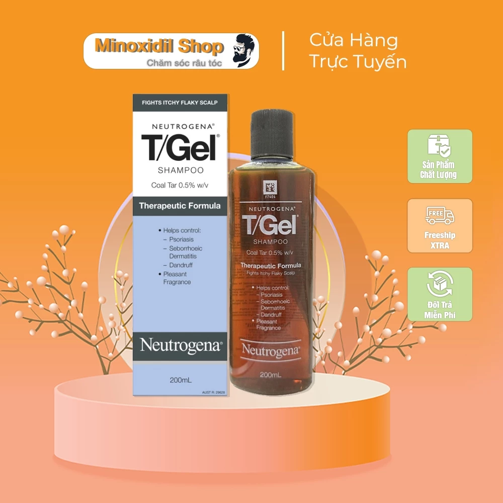 Dầu gội Neutrogena T/Gel Ngăn gàu, Vảy nến, Viêm da tiết bã