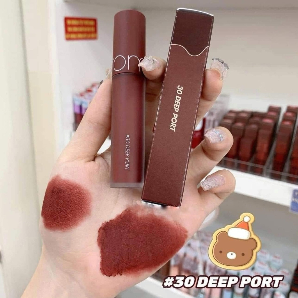 [AUTH 100%] SON KEM LÌ ROMAND ZERO VELVET TINT #30 DEEP PORT