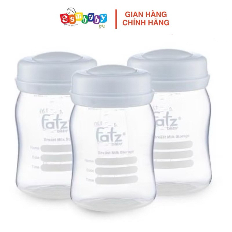  SET 3 BÌNH TRỮ SỮA 150Ml FATZ BABY 