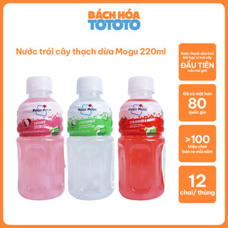 Nước thạch dừa mogu mogu 220ml nhập khẩu thái lan chính hãng, tươi mát