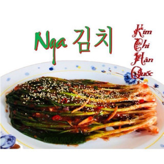 500g kimchi hành lá chuẩn vị cay nồng làm mới mỗi ngày