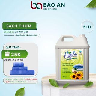Nước Giặt Xả HAYLA 5L – Sạch Sâu, Thơm Lâu, Công Nghệ Sinh Học, Dịu Nhẹ Cho Da – Hương Comfort/Downy/Nước Hoa