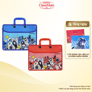  Cặp Học Thêm Cho Bé 3 Ngăn CLASSMATE DOODLE Cặp Có Quai Xách Tiện Lợi Chất Liệu Nhựa An Toàn SB121 