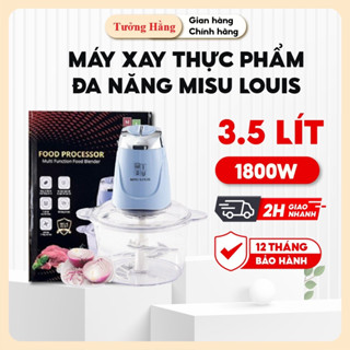 Máy Xay Thực Phẩm Đa Năng MISU LOUIS Cối Thủy Tinh 3.5L, Công Suất 500W Máy Xay Thịt Xay Sinh Tố Củ Quả