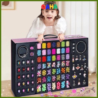 Bộ DIY vòng tay hạt cho trẻ em đồ chơi xâu hạt cho bé gái hộp quà trang sức quà sinh nhật cho trẻ 5-7 tuổi 