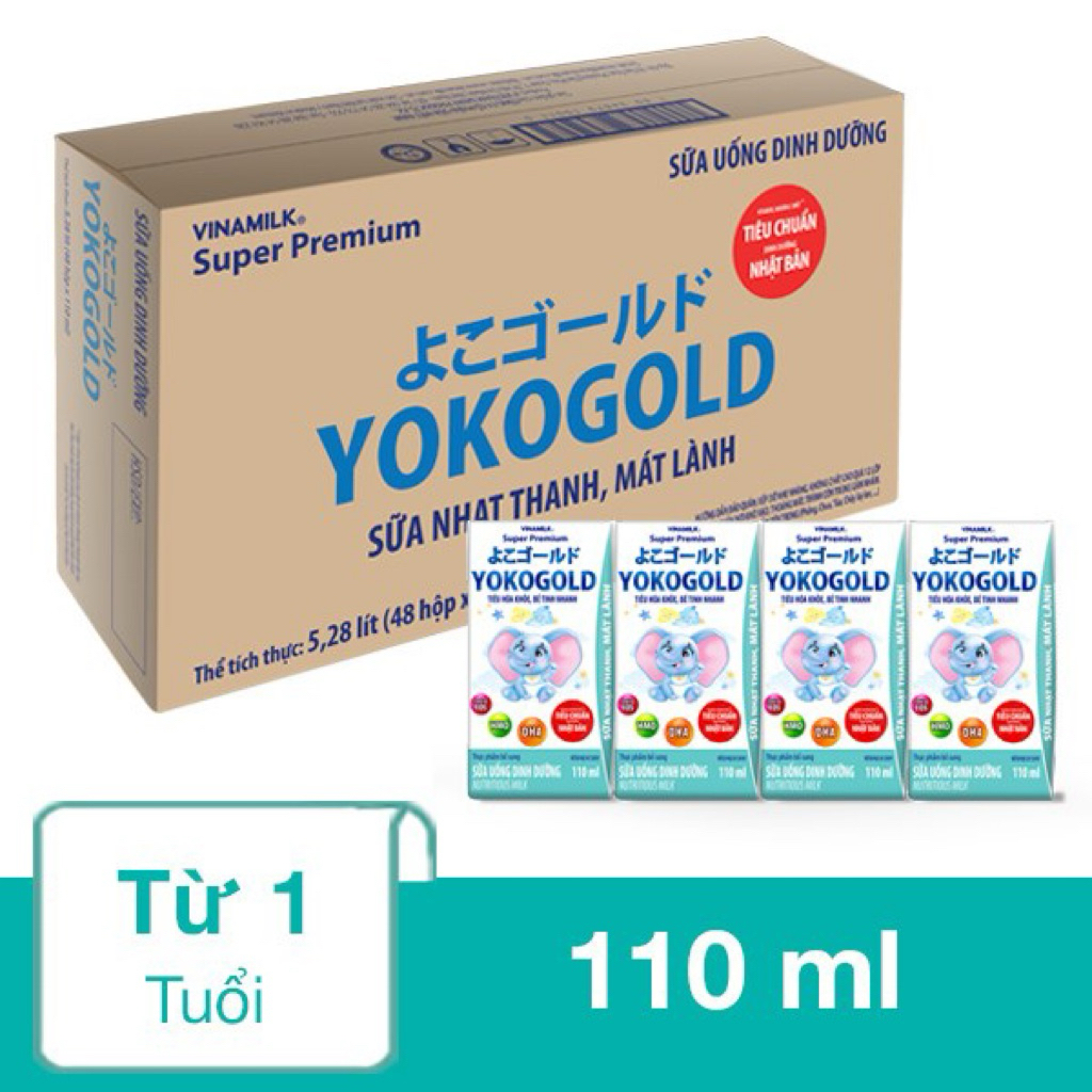 Thùng sbps YOKO GOLD 110ml Vinamilk