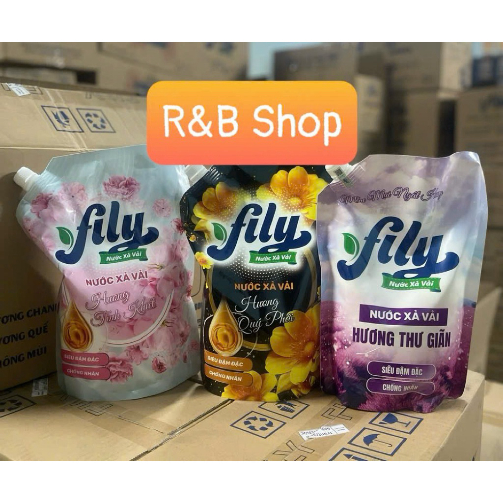 Nước xả vải Fily max 5in1 túi 1,45L siêu đậm đặc