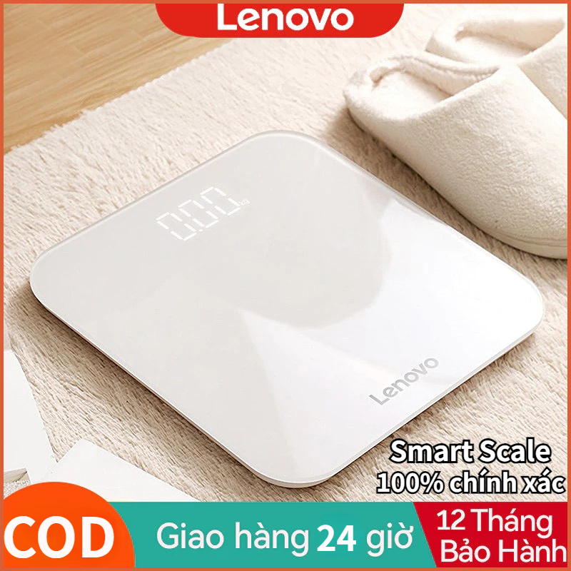 Cân Sức Khỏe Lenovo Smart Scale Cân Điện Tử Thông Minh Quy mô sức khỏe điện tử LED, trợ lý sức khỏe nhà Công suất 200KG