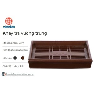 KHAY TRÀ NHỰA CHỮ NHẬT