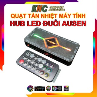 Bộ Hub Led Đuổi Ausen Cho Quạt Tản Nhiệt Led ARGB PWM Nhiều Hiệu Ứng Đồng Bộ Mainboard