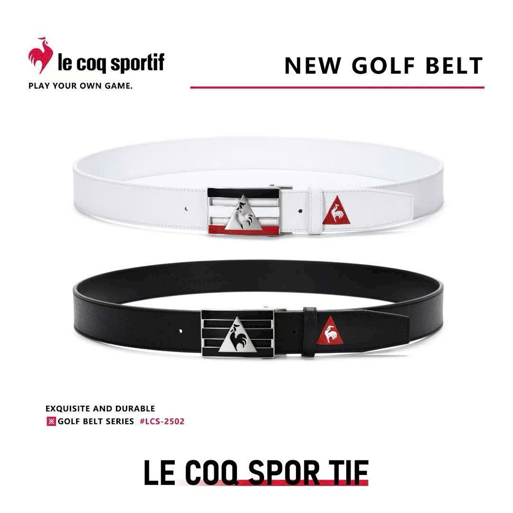 Thắt Lưng Da Golf Nam Le Coq Sportif Chính Hãng | LCS-2502 Men’s Golf Belt Mẫu Mới