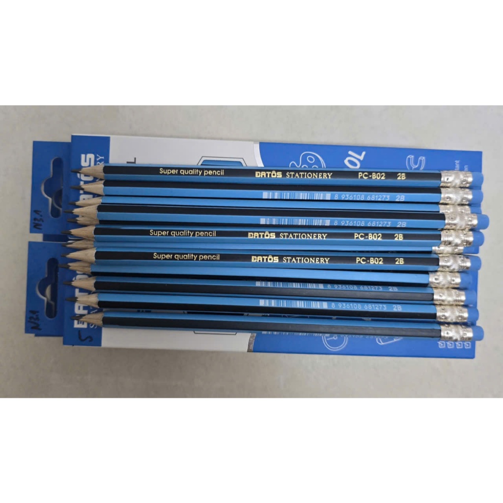 Bút chì 2B Pencil Batôs  Stationery  PC-B02 (Hộp 12 bút)
