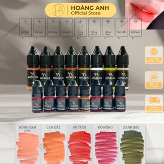  Mực Môi Hữu Cơ Angelica Nga Tem Đen – Mực Phun Môi Bong Đậm Lên Màu Tự Nhiên Chuẩn Đẹp 