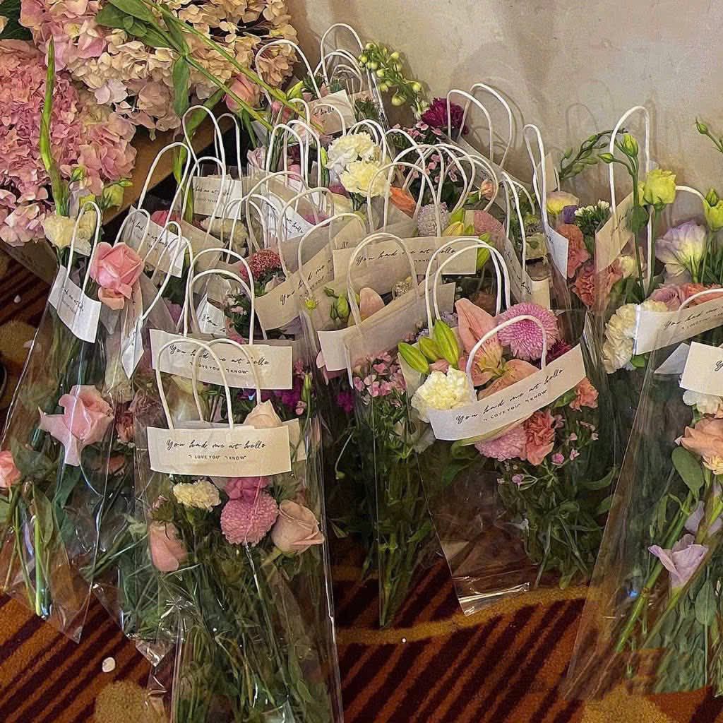 TÚI ĐỰNG HOA. Combo 50, 100 túi L. Kích thước 35x50