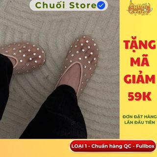 (BẢN XỊN CHUẨN QC) Giày Lolita nữ LOẠI 1 mũi tròn ROSE  lưới đính đá sang chảnh phong cách nhẹ nhàng
