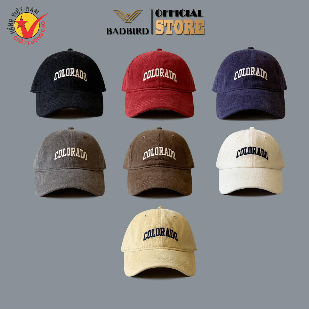 Mũ Lưỡi Trai Unisex 100% Cotton form TIÊU CHUẨN Thương hiệu BADBIRD - Tự hào thương hiệu Việt Nam