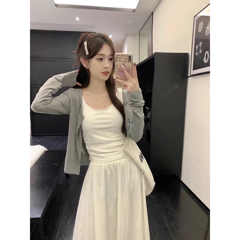 Áo Khoác Cardigan Trơn Nhiều Màu Mùa Thu Đông Kiểu Dáng Bánh Bèo Tiểu Thư Peonyb Hotgirl Giveme.clothing | BigBuy360 - bigbuy360.vn
