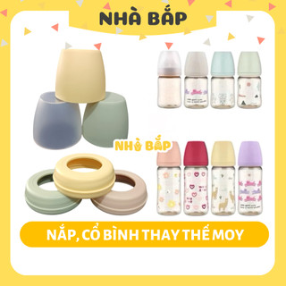  Nắp cổ bình dùng cho bình sữa Moy Jubon phụ kiện thay thế hàng tự sản xuất - Nhà Bắp Store 