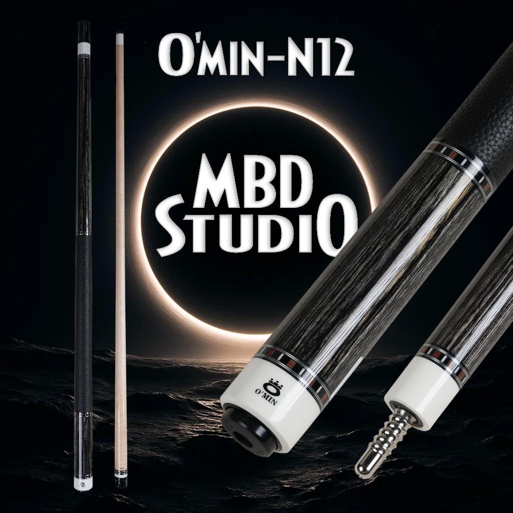 Cơ Bida Omin OM-N12 Chính Hãng – Ngọn Gỗ Maple, Ren Radial, Tay Cầm Da | Mạnh Bóng Đêm Studio