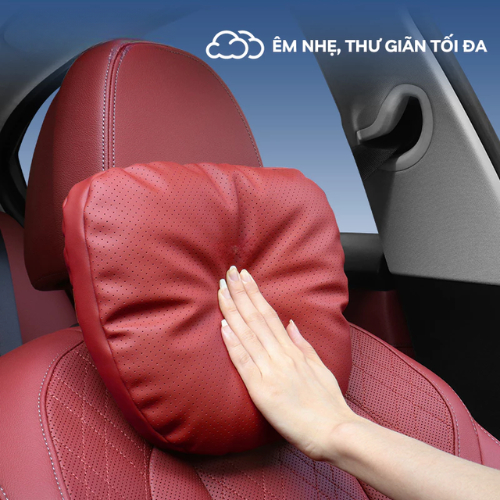 Gối Tựa Đầu & Tựa Lưng Ô Tô Da Nappa Cao Cấp S-CLASS