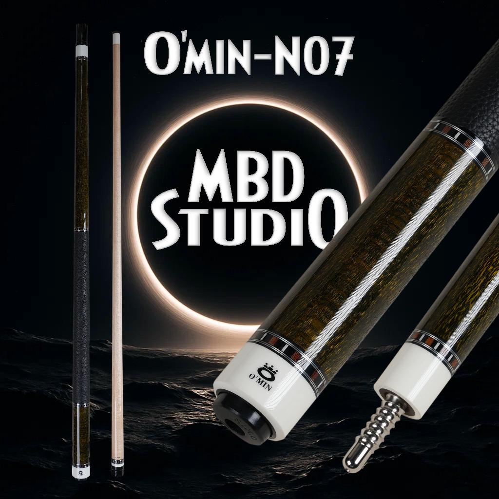 Cơ Bida Omin OM-N07 Chính Hãng – Gỗ Tulipwood, Ngọn Maple, Tay Cầm Da | Mạnh Bóng Đêm Studio