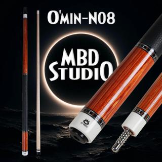 Cơ bida Omin OM-N08 Chính Hãng, Ngọn Công nghệ HyBrid Lõi carbon xuyên tâm -  Mạnh Bóng Đêm Studio