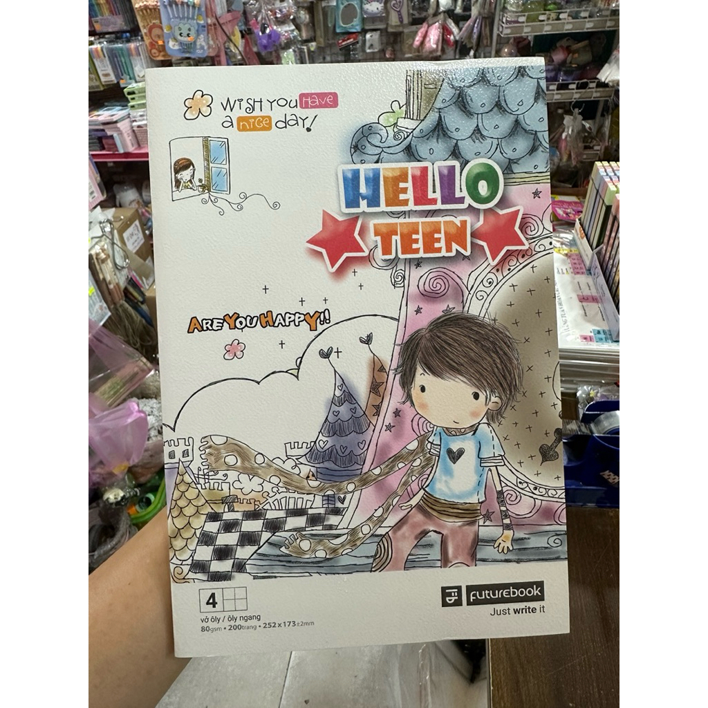 Tập Sinh Viên Future Book Hello Teen Khổ B5 200 Trang Định Lượng 80gsm